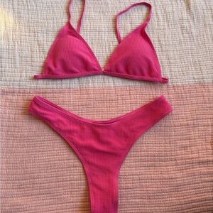 Like new pink bikini set L